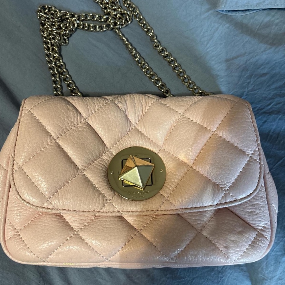 Kate Spade Blush Quilted Shoulder Bag